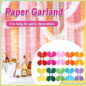 M.Grocer. Paper Garland Bunting Banner Birthday Wedding Party Hanging Decoration 3 Meters
