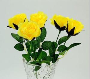 1 Piece Artificial Flowers Single Rose Branch Decor Home Table Room Wedding Flower Arrangement Materials Valentines