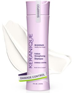 Keranique Damage Control Anti-Breakage Shampoo for Damaged Thinning Hair – Intense Repair Strengthening with Keratin tin Panthenol – Sulfate & Paraben Free Keratin Amino Complex™ 4.5 Fl Oz