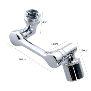 1080° Rotatable Faucet Sprayer Head Swivel Faucet Extender Extension Water Tap Extension Tap Head Nozzle Rotating Faucet