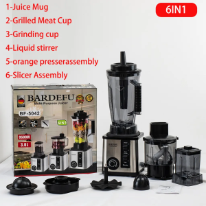 Blender Heavy Duty Original Food Processor Blender Heavy Duty Original Grinder Ice Crusher Machine Meat Grinder Fruits and vegetables Juicer 8 In 1 9500W Stainless Steel Blender