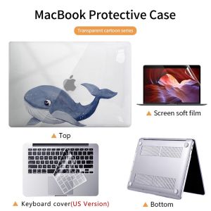 Laptop Case for Macbook Air 13 M1 Chip Pro 16 15 15.6 Inch Touch Bar 2020 Notebook Cover A2179 A2337 A1278 A1466 A1989 Pro13.3 2023 M2 Pro