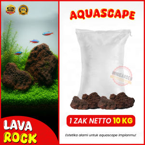 ZAK 10KG BATU LAVAROCK AQUASCAPE LAVA ROCK merah AQUARIUM