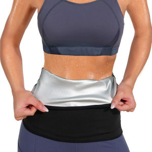 Sauna Waist Trainer Slimming Sweat Belt Belly Trimmer for Women Weight Loss Workout Stomach Body Shaper Corset