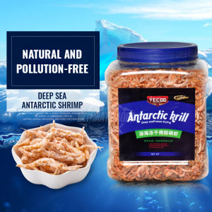 YEE Aquarium Fish Food Free-Dried Fish Food For Arowana Fish With Natural Astaxanthin & Shrimp Powder To Enhance Color
