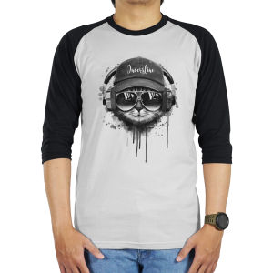 Baju Kaos Distro Inversline Raglan 3/4 Premium Cotton Tebal