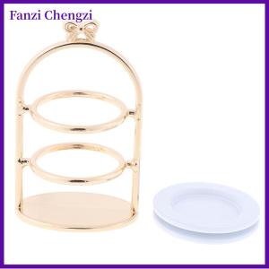 Fanzi 1 12 Dollhouse Miniature Dessert Pan Cake Stand Fruit Tray Doll Kitchen Toys