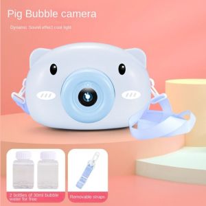 A4QUT Durable Chilren Bubble Machine Automatic Cartoon Soap Bubble Maker Toy Funny Camera Shape Cartoon Bubble Blower Party Games