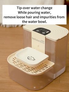 Automatic Cat Water Fountain Dog Cat Water Dispenser Pet Drinking Mute Pum 4.5L
