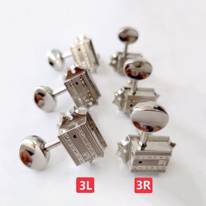 Grover Vintage Deluxe (136 Series) Guitar Machine Heads Tuners 3L3R 1 Set Nickel Professional Accessories