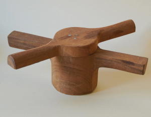 Murukku Kattai in Chettinad Teak Wood - 6 Brass dies