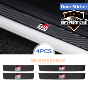 PALING DICARI GR SPORT STIKER KARBON MOBIL GR SPORT PIJAKAN ANTI GORE SILLPLATE GR GAZOO RACNING STICKER PENGAMAN SEMUA MOBIL BISA 1/4/5/8/9 PCS