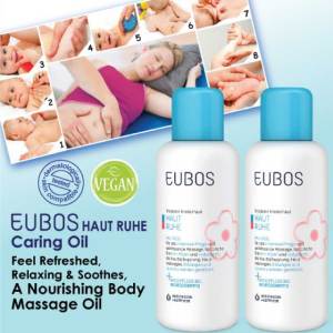 EUBOS Baby Massage Oil 100ml (CARING OIL x 2 bottles)