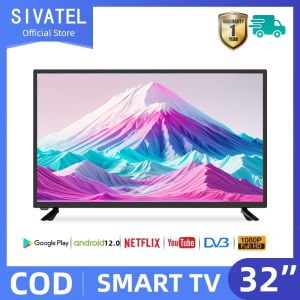 Sivatel Smart TV Android 12.0 32/40/43 Inch LED FHD Televisi Digital Wifi Youtube Netflix COD Murah