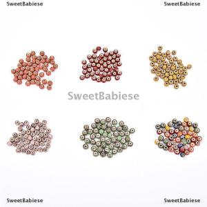 [COD] SweetBabiese 6mm 50pcs hoa men gốm Spacer hạt cho DIY trang sức phụ kiện thiết kế
