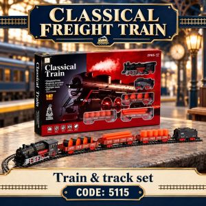 Train Toys & Railway Track Sets | Classic Locomotive Electric Steam & Spray Train | 9 Model Options