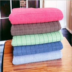 Combo 5 khăn size 40x40cm Khăn lau xe 100% Microfiber cao cấp Hàn Quốc chuyên dụng lau kính và nội thất thấm hút tốt không bụi vải