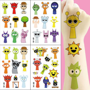 Set 20 Hình Xăm Tạm Thời Kuromi Capybara Hello Kitty Spider-Man Labubu Minecraft Đồ Chơi Cho Bé