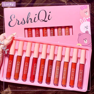 10pcs/set Lipstick Set Waterproof Lipstick Set Matte Lipgloss Tint Set Makeup