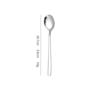 Combo 5 Thìa (Muỗng) Tay Dài Đầu Tròn Inox 304 - Chất Liệu An Toàn - Hàng Đúng Chuẩn Inox 304