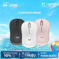 Chuột Bluetooth Logitech M240 Silent - Không dây, Nhỏ gọn, Di động, Pin 18 tháng, tương thích Windows, macOS, ChromeOS, Macbook. 