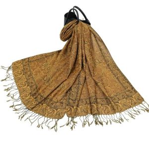 TEENI Sun Protection Paisley Shawl Ethnic Style Tassels Sunscreen Shawl Retro Printed Cashmere Scarf Travel