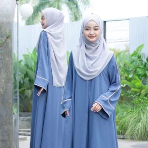 COD - Rumi Abaya Matt Cringkle Mix Payet Size XL Dress Terbaru 2024 Fashionable Murah Viral Murah