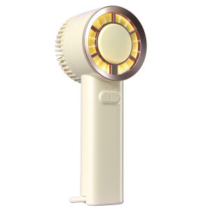 Mini Fan Rechargeable High Speed Refrigeration Fan 4800mAh Portable Fan Semiconductor 3S Cooling 16℃ Air Conditioner Strong Wind 3 Speed Adjustable can Stand or Hanging Turbo Fan