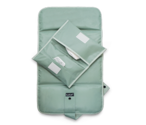 Kipkep Portable Baby Diaper Changing Mat & Pouch | Waterproof Newborn Travel Changing Pad | Foldable Lightweight & Easy to Clean