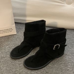 Free Shipping WomenS Sandals For Outdoor Wear 2026 Summer New Style Versatile Niche Flip-Flop Flat Casual Sandals Roman Open-Toe Boots