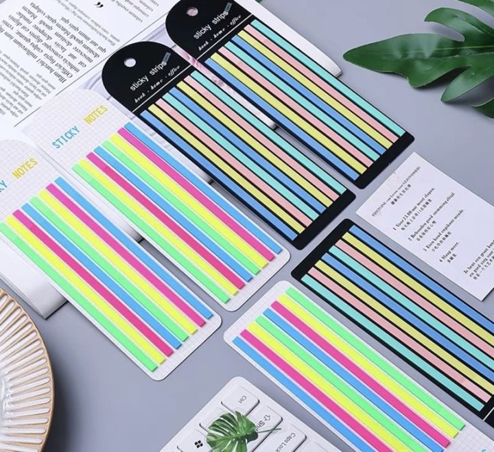 160 sheets translucent fluorescent index sticky note office ...