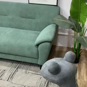 Modern Simple Corduroy Sofa Living Room Small Apartment Straight Row Double Apartment Bedroom Internet Celebrity Sofa