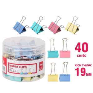 [HCM] Kẹp Bướm Sắc Màu 15mm 19mm 25mm 32mm 41mm 51mm Giữ Giấy Ghi Chú Đồ Dùng Văn Phòng -Cozy520