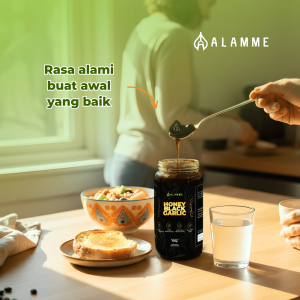 Black Garlic Honey Madu Bawang Hitam Tunggal Lanang Premium Alamme 700gr Obat Herbal Alami Peningkat Stamina dan Vitalitas Daya Tahan Tubuh Imunitas Atasi Alergi Kulit Kanker Serangan Jantung Diabetes Penurun Darah Tinggi Kolesterol 100% Original Halal