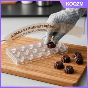 KOQZM Professional Plastic Chocolate Mold Transparent Handmade Sphere Chocolate Tools DIY Cake Mold Dessert Pudding
