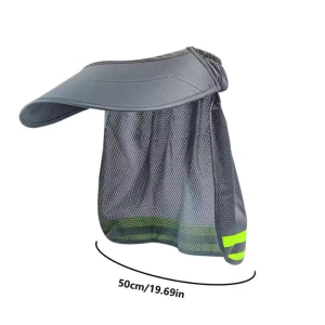 Sun Hat Brim for Construction Workers Summer Outdoor Cooling Neck Shield Reflective High Visibility Sunshade Breathable Mesh Universal Fit Hard Hat Attachment Skin Protection for Hot Weather Work Safety