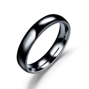 2mm Thin Stainless Steel Rings Rose Gold Fashion Simple Titanium Steel Rings for Women Girl Gifts
