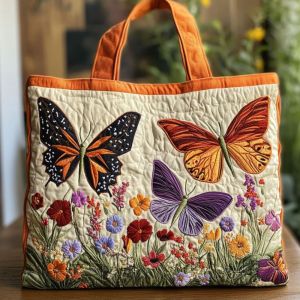 BIMI Vintage Women Quilted Tote Bag Lightweight 2D Realistic Patterns Travel Handbag Trendy Fashion Cotton Canvas Shoulder Bag Lady Girl