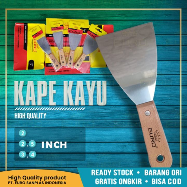 EURO Kape Gagang Kayu Wood Scraper 4