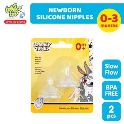 Looney Tunes 2-pc Newborn Silicone Nipples