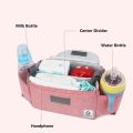 Baby Upgraded Stroller Bag Mummy Multifunction Baby Stroller Car Bag Organizer Pouch Storage Bottle Cup Holder Bag 0452. 