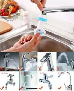 Keran Air Fleksibel Perpanjangan Kran Dapur Wastafel Kamar Mandi Water Faucet Extender
