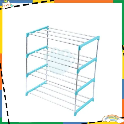 ชั้นวางรองเท้า ชั้นเก็บรองเท้า ชั้นวางรองเท้าสแตนเลส Stainless Shoe Rack ชั้นวางรองเท้าสแตนเลส ที่วางรองเท้า 3/4ชั้น มี3สี