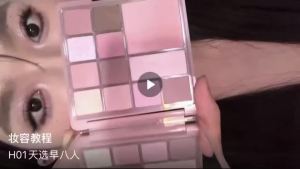 HOLDLIVE巴黎花园12色眼影盘 Paris Garden 12 Color Eyeshadow Palette Upgraded Version Low Saturation Blush Matte All-in-One Palette🎉0910