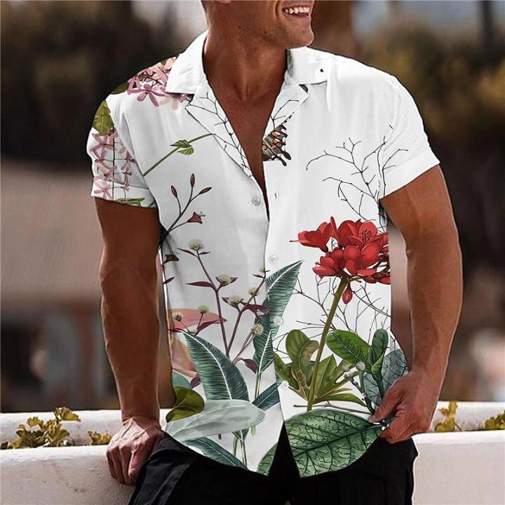 Summer Hawaiian Floral Shirts For Men 3d Men s Tropical Shirt