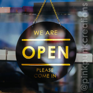 Open Closed Door Signage