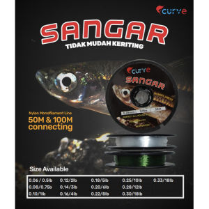 CURVE SANGAR Senar Micro Termurah Warna Hijau & Bening panjang 50m