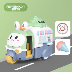 Childrens Early Education Toys Ice Cream Pop Up Car Push Car Toys for Kids Game Mini Car Ice Cream Cart Early Education Gift