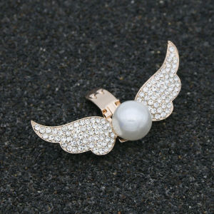 [Free Shipping] Angel Wings Shoe Charms High Heel Accessories Wedding Shoe Decorations Full Diamond Shoe Ornaments Shoe Decorative Buckles Shoe Accessories
