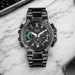 Jam Tangan Pria B1000 Rantai Stainless Steel Chrono Tanggal Aktif Tahan Air Gransi Resmi 1 Tahun